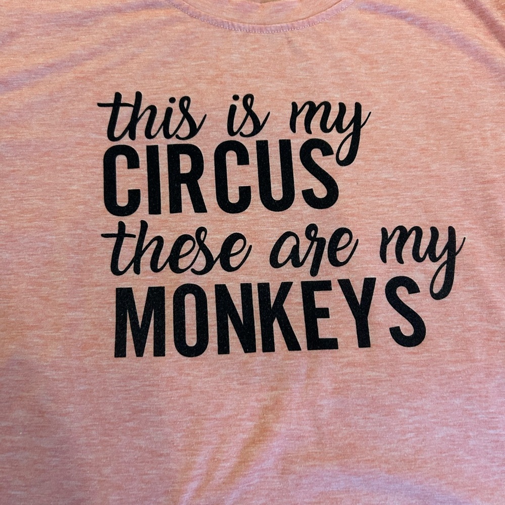 Teacher shirt Orange Graphic Tee with Black Text
